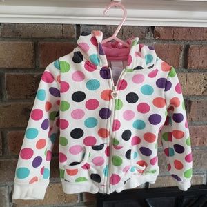 Polka Dot Hoodie Jacket Sz 3T